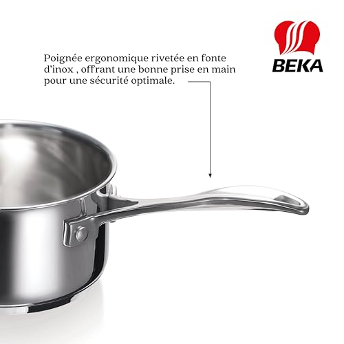 Casserole inox 18/10 16 cm fond 3 couches Allinox – Image 2