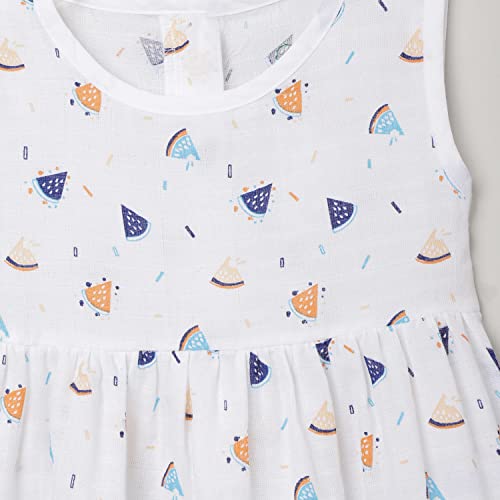 Image of The Boo Boo Club 100% Organic Cotton Muslin Printed Frock Dress for Baby Girls and Kids