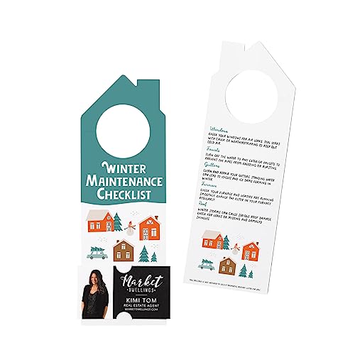 Winter Maintenance Checklist | Real Estate Marketing Door Hangers |