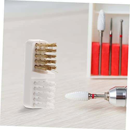FRCOLOR 3 Pçs Escova De Limpeza De Unhas Pincel De Limpeza Escova De Limpeza De Broca De Elétrica Fe