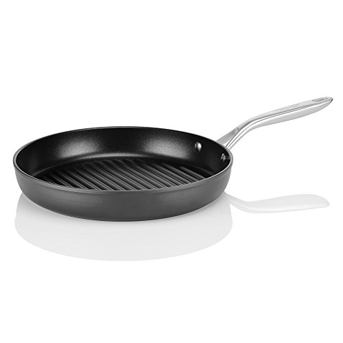 TECHEF - Onyx Collection, 12-inch Grill Pan For Stove Top, Nonstick Grill Pan For indoor cooking, PFOA-Free, Heavy-Duty Aluminum, Made In Korea (No Induction) - Image 6