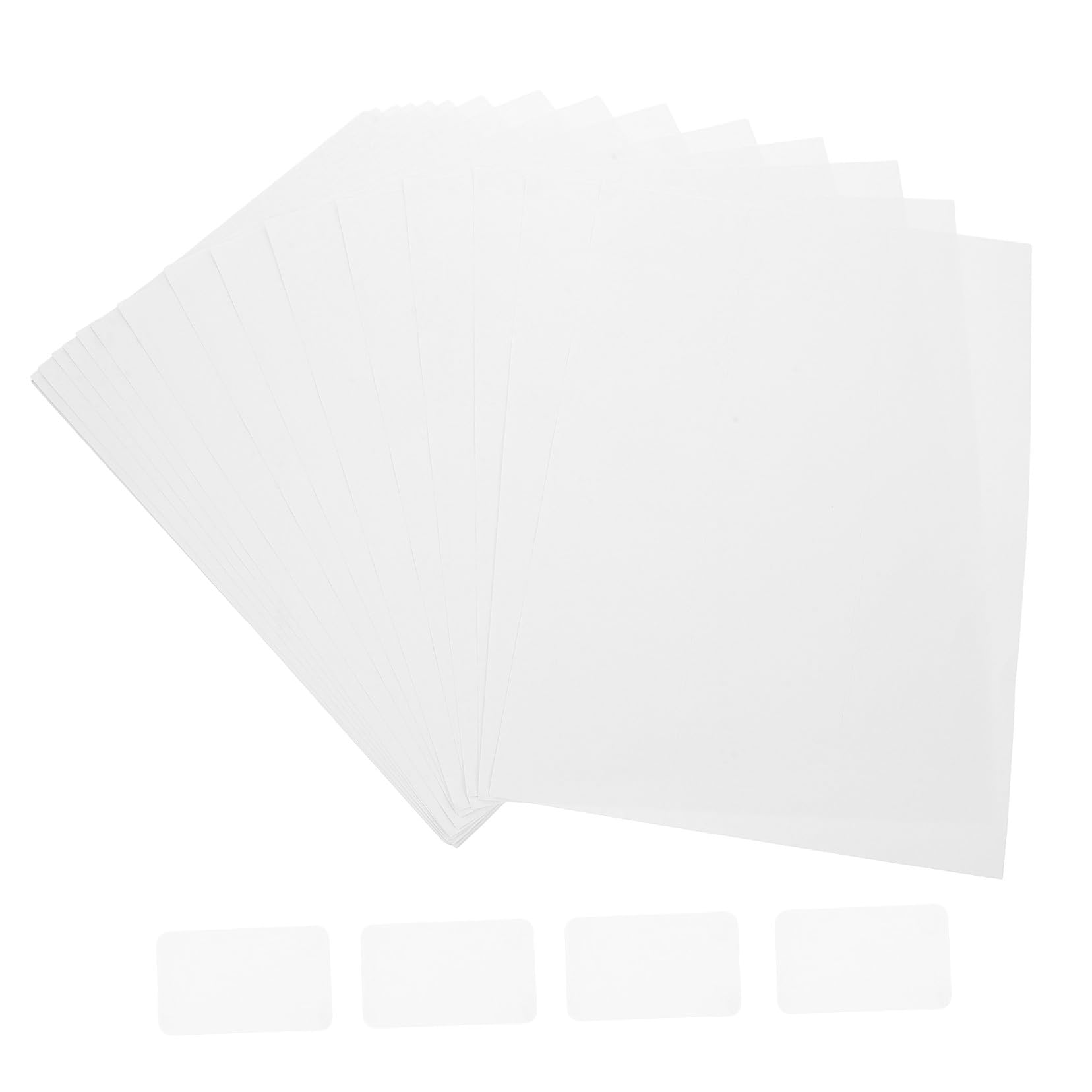 Étiquettes Autocollantes A4 100 Feuilles, Papier Blanc, 21 par Feuille