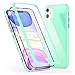 Produktbild NALIA Magnet 360° Glas Hülle kompatibel mit iPhone 11, Dünnes Hartglas Hard-Case mit magnetischem Rahmen & Display-Schutz Panzerfolie, Full-Body Schutzhülle Handy-Tasche Phone Etui, Farbe:Türkis