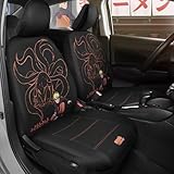 Naruto Shippuden Front Seat Covers – 2-Pack Semi-Universal Fit for Cars, Trucks & SUVs – Officially Licensed Anime Interior Accessories – Protect Seats in Style with Hidden Leaf Ninja Pride