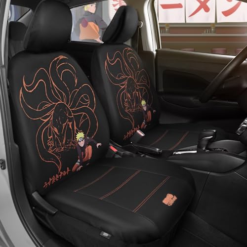 Naruto Shippuden Front Seat Covers – 2-Pack Semi-Universal Fit for