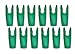 Carbon Express Soma Pin Nock, Size #1 (14-18 Strand Strings), 12-Pack, Green