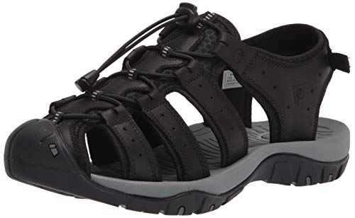 Propet Men's Kona Fisherman Sandal, Black, 8.5 X-Wide #TOP18