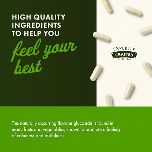 Swanson Apigenin - Bioflavonoid Supplement that Offers Stress & Sleep Support, Aids Cellular Health & May Support Men's Health* - 90 Capsules