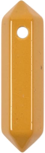 Vista 38 de Cuarzo rosa de 1.28 pulgadas (1.260 in) con piedras preciosas naturales hexagonales para hacer joyas, cuentas de curación de reiki de chakras