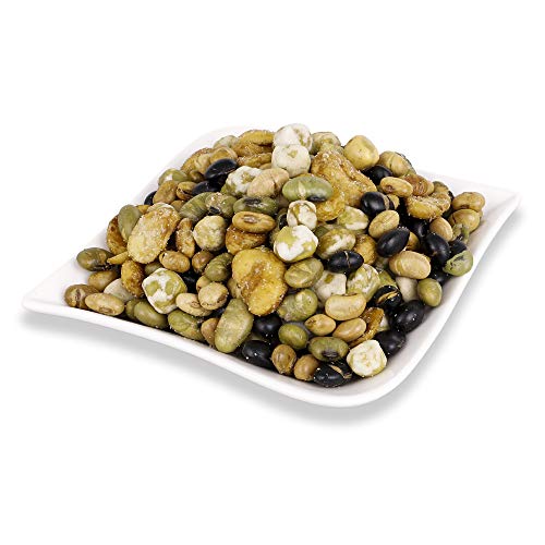 Bohnen Erbsen Mix | Sojabohnen Edame Soja Saubohne und Erbsen geröstet (800g)| Vegan Cover