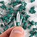 Dazzle Bright 60 Pcs Replacement Christmas Mini Light Bulbs, Warm White Incandescent String Lights With Green Base, 2.5 V for Indoor Outdoor Xmas Tree Decor, 170 mA, 0.42 Watt