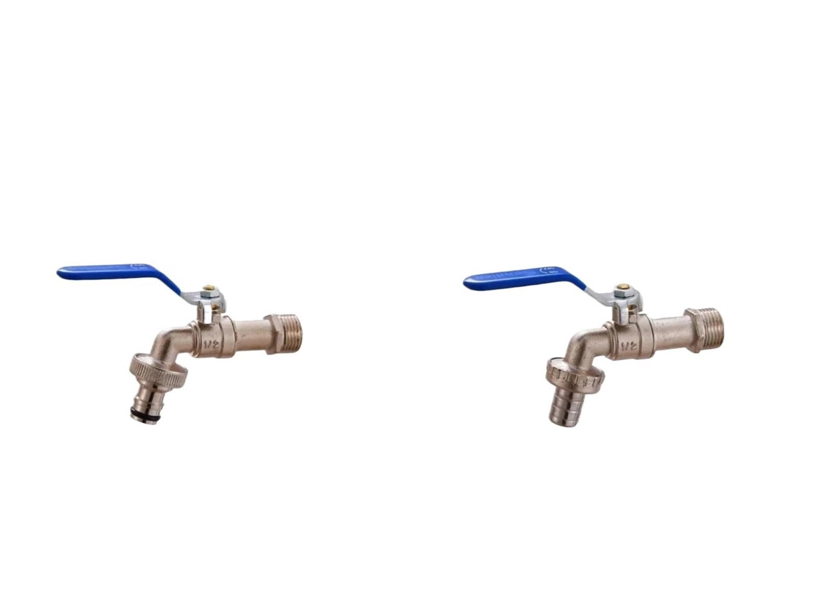 Aejhsin A And B Garden Faucet Garden Faucet Home Irrigation Zinc Alloy Bibcocks With Dual Nipple And Outdoor Balcony Bathroom(A And B)