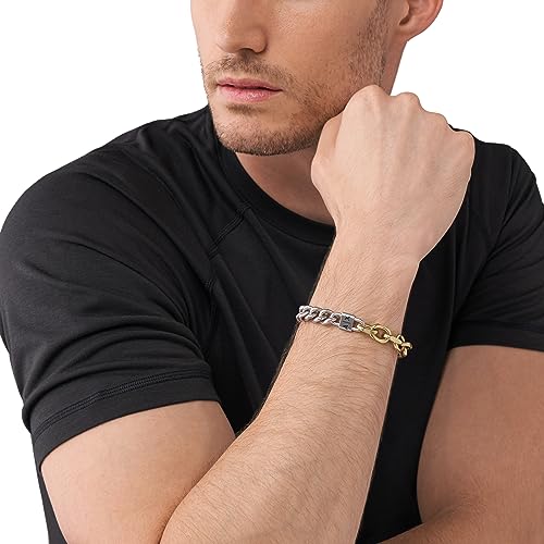 Image of A|X Armani Exchange Stainless Steel Chain Bracelet for Men