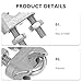 PRETYZOOM 40pcs Stainless Steel Wire Rope Clips U-Shaped Cable Clamps M4 for 4mm Steel Wire Rope Industrial Heavy Duty Cable Fasteners