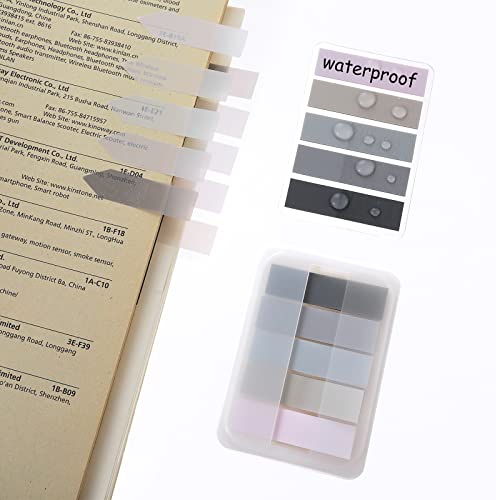 600 Stück Haftnotizen Tabs Haftstreifen Transparent Selbstklebende Haftmarker Sticky Tabs Aesthetic Haftstreifen Pastell Annotating Tabs Seite Marker Pagemarker Set Für Seiten Markierung