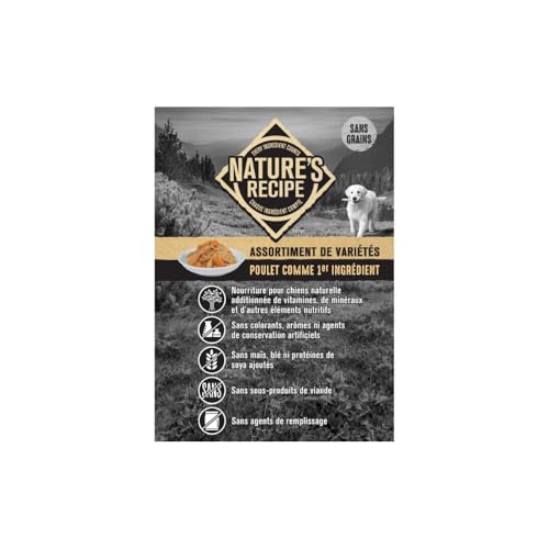 Nature’s Recipe Chicken, Chicken & Duck, Chicken & Venison Wet Dog Food Variety Pack 936 g 12 pk image 8