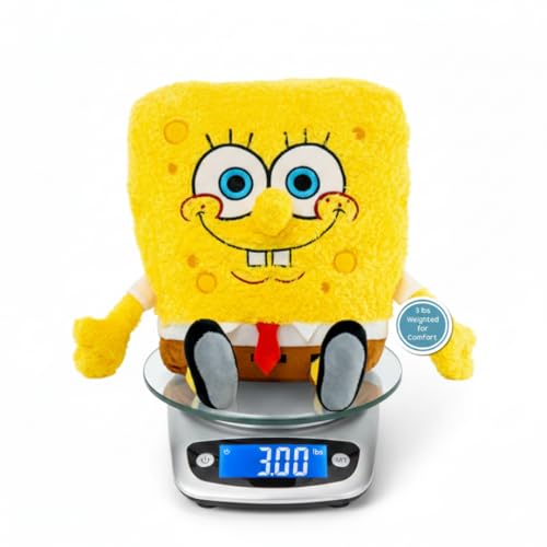 Image of Franco Calm Spongebob Squarepants Bedding Super Soft Plush Calming 3Lb Weighted Cuddle Pillow Buddy, Comfort Pillow, (Officially Licensed Product)