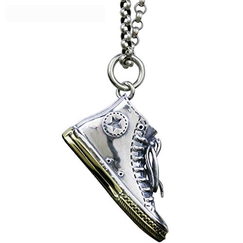 Pendentif protection hommes avec amulette porte-bonheur en acier