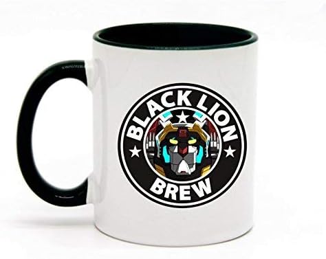 11 Ounce Voltron Coffee Mug or Tea Cup White+Hunter Green