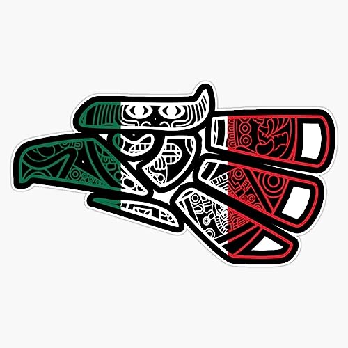Hecho En Mexico Aztec Calendar Mexican Eagle Sticker Vinyl Decal Bumper Sticker 5