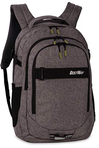 Bestway ryggsäck, Evolution Air", med laptopfack, mörkgrå/svart 22 l, 34 x 46 x 22 cm, 40177-1701