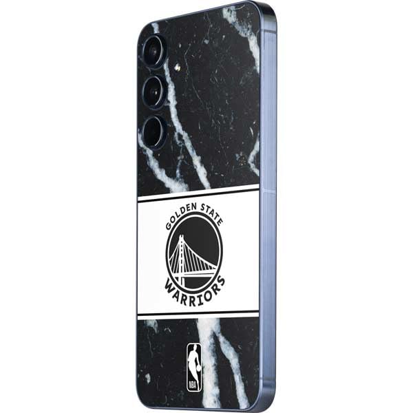 Skinit Decal Phone Skin Compatible with Galaxy A36 5G - Officially Licensed NBA Golden State Warriors Marble Design