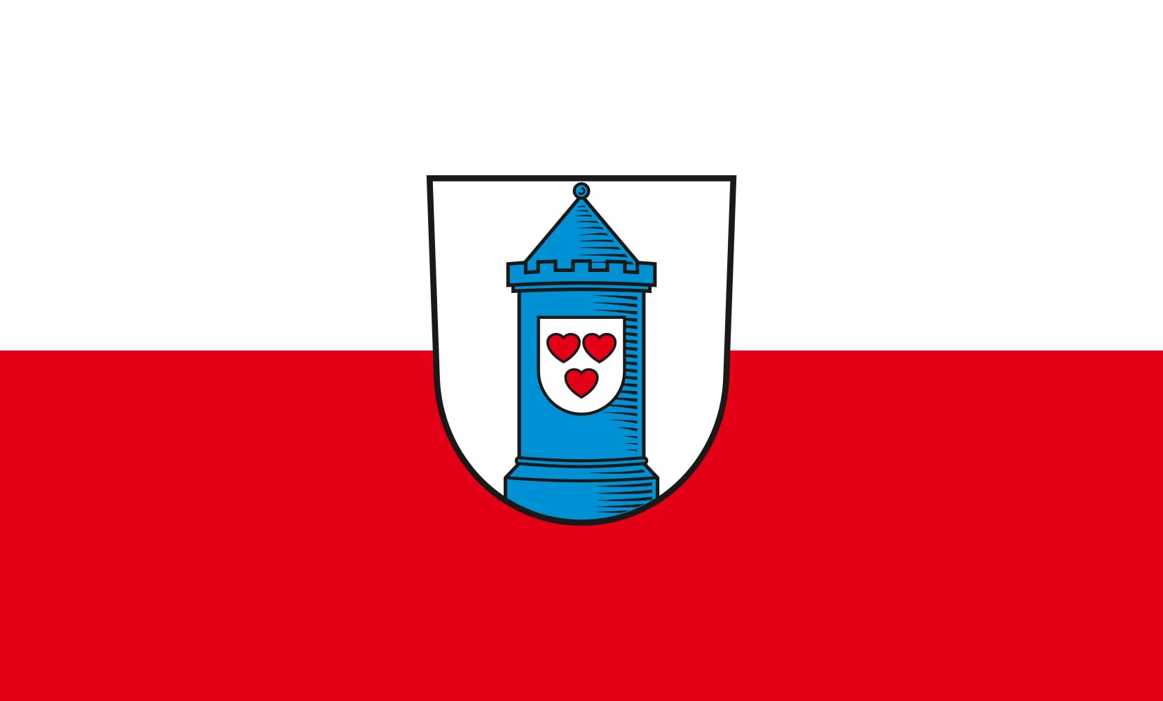 Drapeau Large Bad Liebenwerda paysage 1.35m² résistant au vent fort