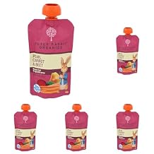 Peter Rabbit Organics Puree Beet Carrot Pear, 4.40 oz Pack of 5