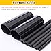 MZZKFC Gloss Finish 3K Carbon Fiber Tube Narrow Long，1000mm Carbon Fiber Round Tube for Industrial Machinery Aerospace Components，Black Carbon Fiber Shaft(40x36x1000MM)