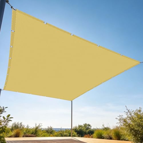 Voiles ombrages rectangulaire imperméable 200x360 anti-UV couleur sable - 2