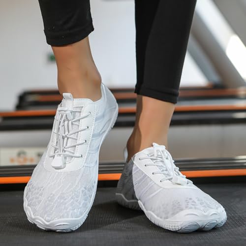 Image of Hiking Barefoot Shoes for Women Men Breathable & Non-Slip Athletic Barefoot Wide Toe Water Shoes Lightweight Perfect for Walking,Running,and Swimming