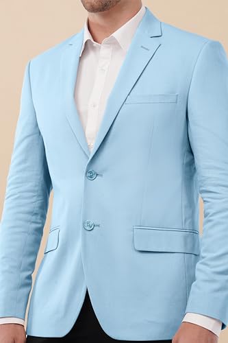 Image of SaintX Men's Premium Summer Blazer | Linen Cotton Blended Breathable Fabric | Fully Lined | Comfortable Slim Fit | Crafted for The Modern Gentleman | Casual & Formal Wear (JK08)