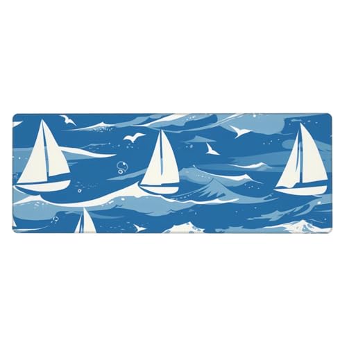 Tapis de souris de jeu 80 x 30 cm grand tapis PC portable en caoutchouc imprimé