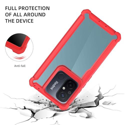 Coque Poco C55 Asuwish double couche résistante aux chocs évite les bris d'écran