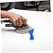 Generic 2pcs Durable Flat Caulk Saver Nozzle Tips Reusable Plastic Applicators for Precision Sealing of Doors Windows Automotive Bodywork Compatible with Caulking Dispensers