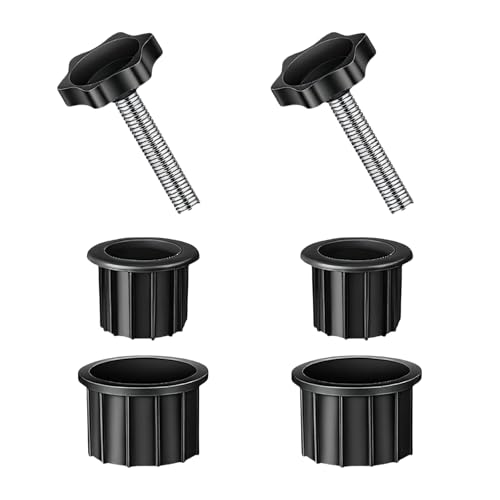 Juego de 2 botones de repuesto para paraguas, soporte para paraguas, anillos de sombrilla, tapas con tornillo roscado, piezas de muebles para exteriores