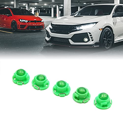 5 lámparas LED verdes T4.7 12V para tablero de auto miniatura 2