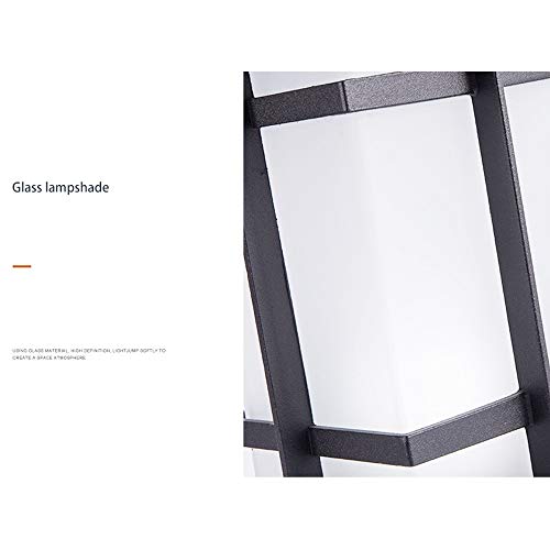Lámpara de poste impermeable que protege y decora la entrada exterior de su hogar 7