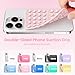 Klearlook Silicone Double-Sided Suction Cup Phone Case Detachable Mount, Sticky Phone Grip with Higher Suction Power for iPhone, Hands-Free Phone Accessories Holder for Selfies and Videos, Light Pink
