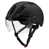 NOBOKEE Cascos, Cascos para Bicicleta, Cascos Deportivos, Aptos para Muchos Deportes, Seguros Y Fiables.,L(57-62cm),Black