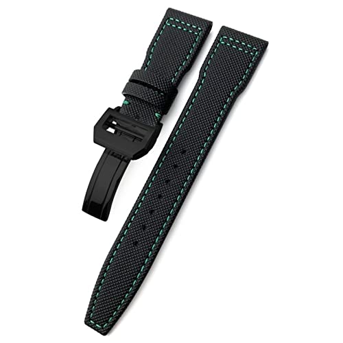 Bracelet de montre en Nylon tissé ZUC avec boucle pliable élégante pour IWC Pilot