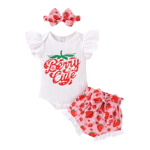 Image of Tiny Cutey Newborn Infant Baby Girl Clothes Romper Floral Shorts Set Summer Outfits Baby Girls' Clothing