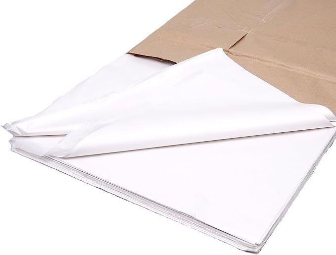 WY8 Acid Free Tissue Paper White MG 18gsm 500mm x 750mm (20" x 30") (White Paper 470)