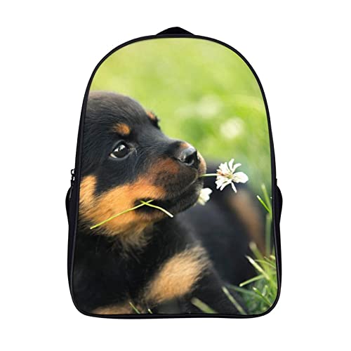 Sac à dos Rottweiler 3D de 40cm pour l'école et les loisirs des ados