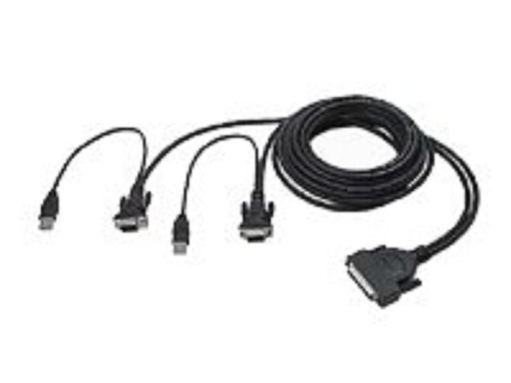 Belkin F1D9401-12 Enterprise 12' Dual Port USB KVM Cable