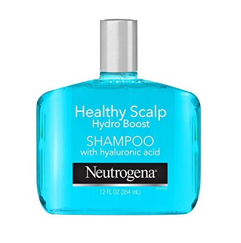 Neutrogena Moisturizing Healthy Scalp Hydro Boost Shampoo for Dry Hair and Scalp, with Hydrating Hyaluronic Acid, pH-Balanced, Paraben & Phthalate-Free, Color-Safe, 12oz