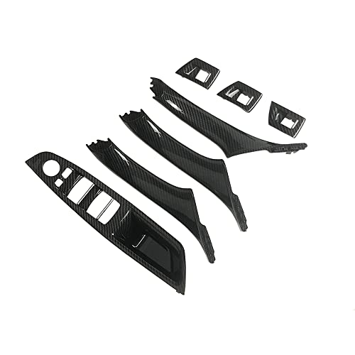 CHUANGHUI Car Door Handle Cover for BMW 5 Series F10 2011-2016 Interior Door Handles Replace Trim Cover 520i 528i 530i 535d 535i 550i (Carbon Fiber Color)