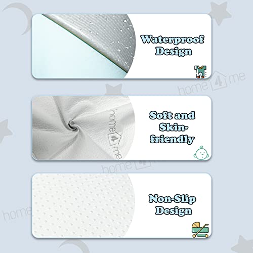 Home4Me Pack And Play Mattress 38" X 26"X 2.4'', Portable Trifold Pack N Play Mattress Pad, Waterproof Dual Sided (Firm&Soft) Mini Crib Mattress, Toddler Memory Foam Mattress Pad For Play Pen #TOP4