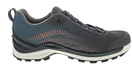 LOWA Damen Wanderschuhe Zirrox GTX Lo 320516 Steel Blue/Mandarin 41