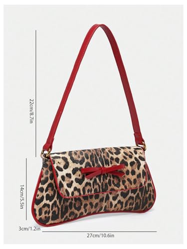 Chic Leopard Print Shoulder Bag - Image 7